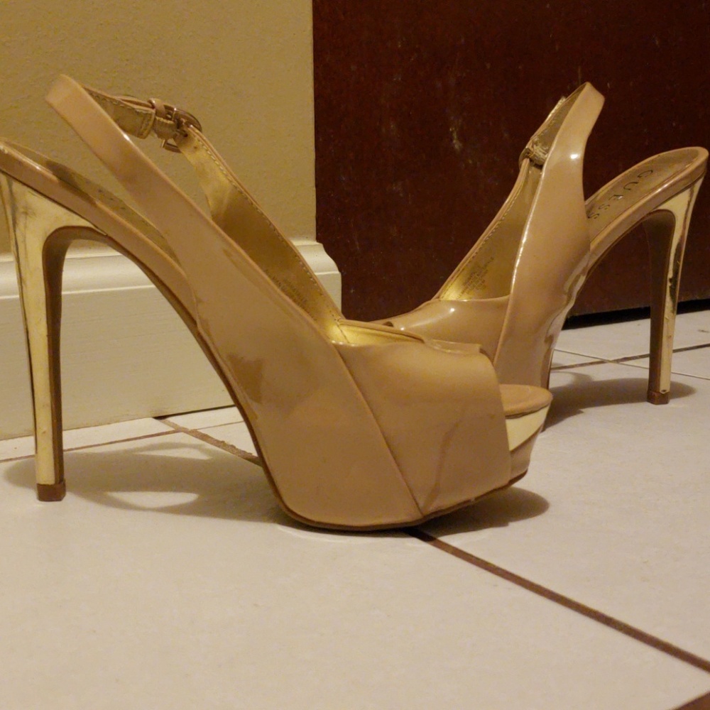 Guess high platform heels